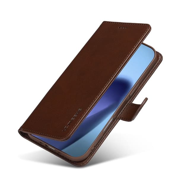 LC.IMEEKE iPhone Air Plånboksfodral Konstläder - Brun