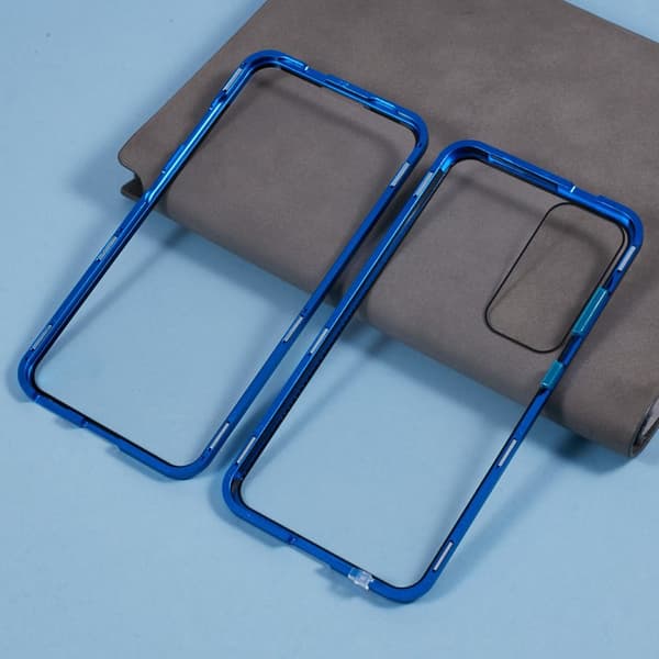 Mobilskal för Samsung Galaxy S26 Dubbel-Sidigt Härdat Glas - Blå