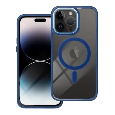 Telefontaske til iPhone 15 Pro Max Magsafe Color Edge - Navy Blå