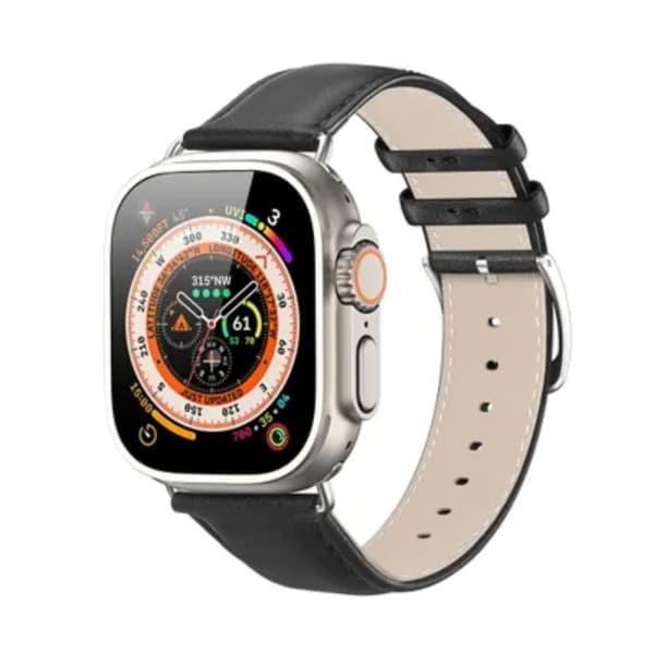 Dux Ducis Apple Watch 38/40/41mm Armbånd Læder - Sort Black