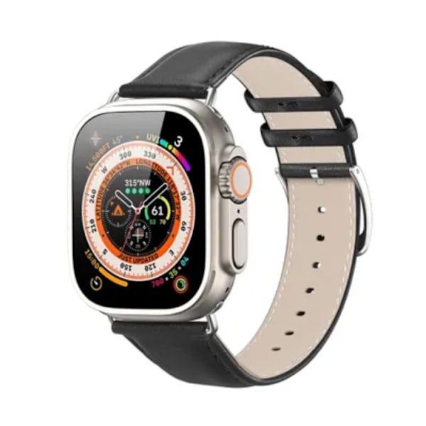 Dux Ducis Apple Watch 38/40/41mm Band Läder - Svart Svart