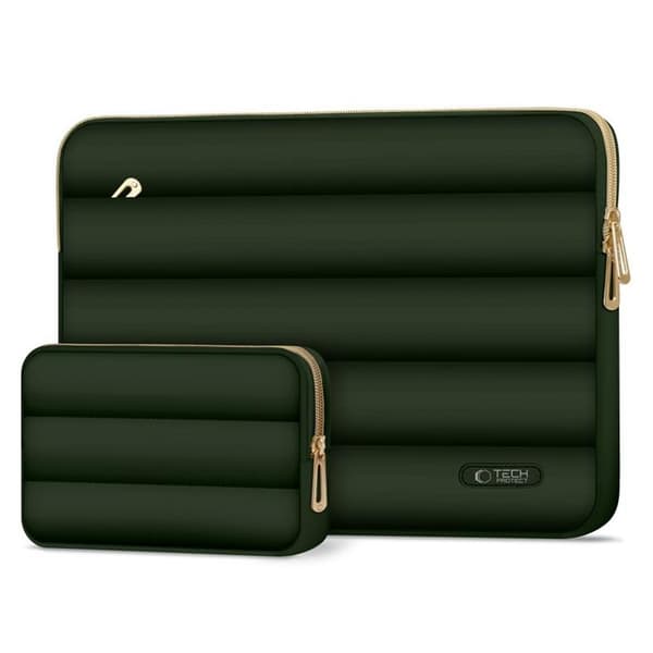 Tech-Protect Laptop 15-16" Datorfodral Puffy - Army Grön Grön