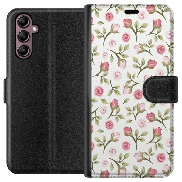 Plånboksfodral till Samsung Galaxy A14 5G med Blommigt