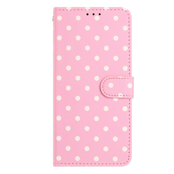 OnePlus 15 5G Plånboksfodral Polka Dot Pattern Konstläder Rosa
