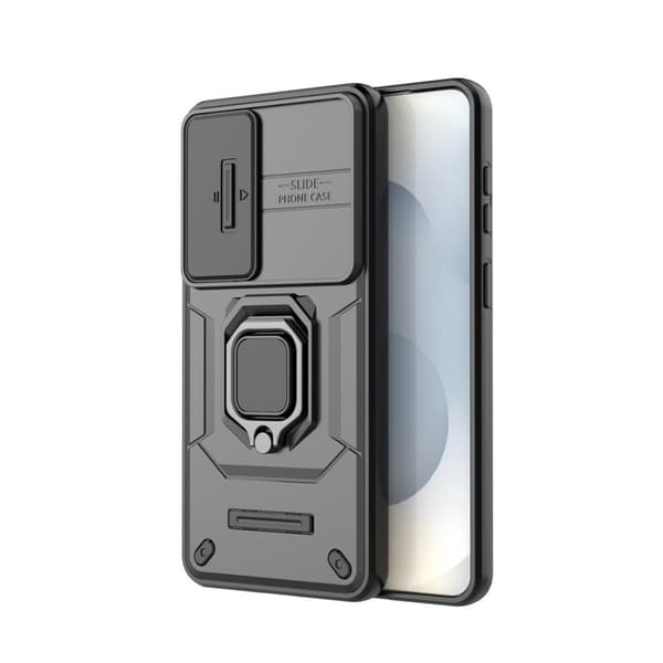 Mobilskal för Samsung Galaxy S26 Plus PC + TPU Kickstand - Svart