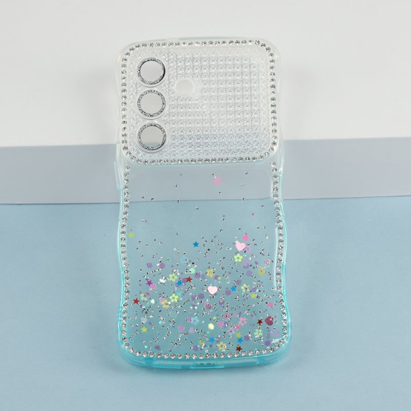 Mobilskal för Samsung Galaxy S26 Plus Glitter TPU - Gradient Blå