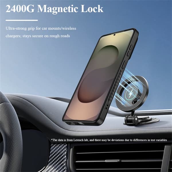 LeReach Mobilskal för Samsung Galaxy S26 Plus Magnetiskt Kickstand - Grå
