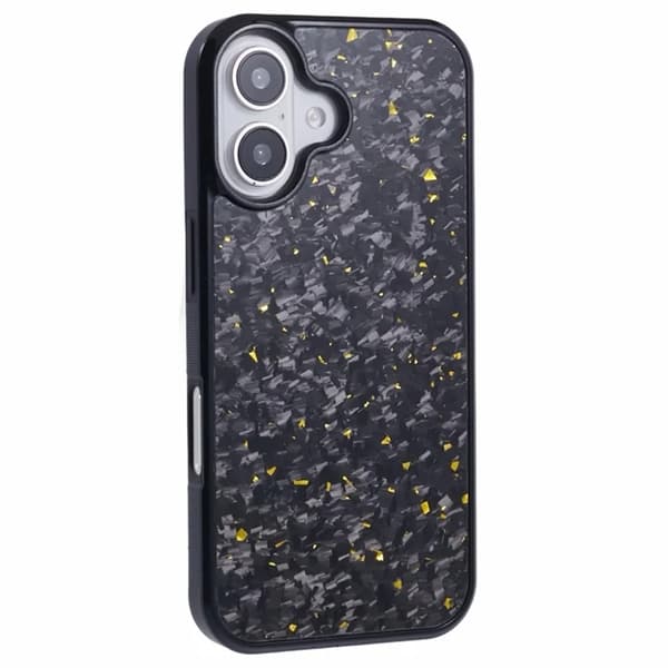 Mobilskal till iPhone 16 Plus Aramid Fiber Forged - Guld Guld