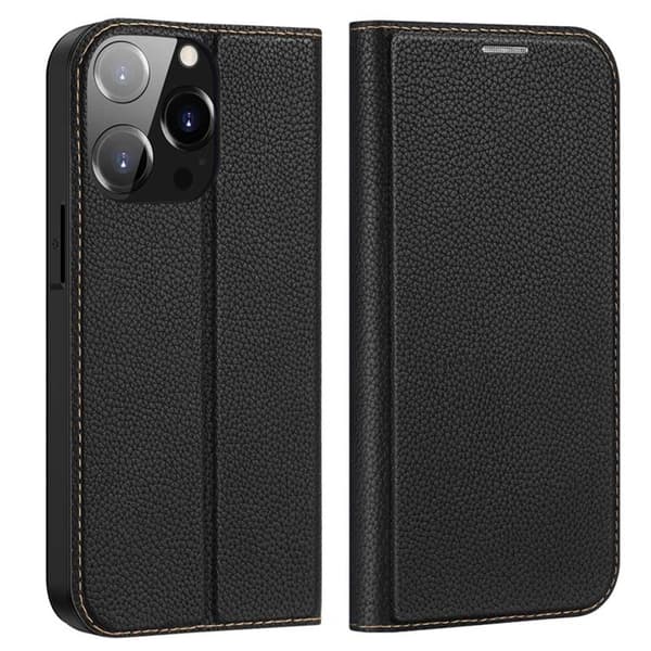Dux Ducis iPhone 14 Pro Max -lompakkokotelo Skin X2 - Musta Black