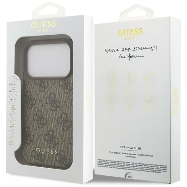 Guess Telefontaske til iPhone 17 Pro 4G Classic - Brun Brun