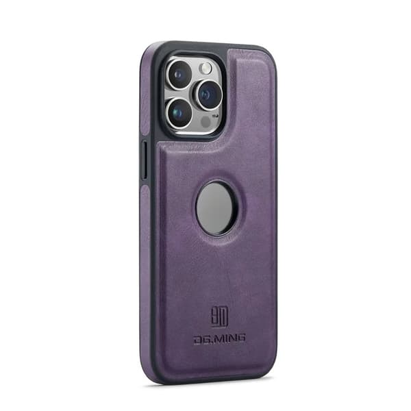DG.MING Mobilskal till iPhone 16 Pro Max Anti-Drop Läder - Lila Lila