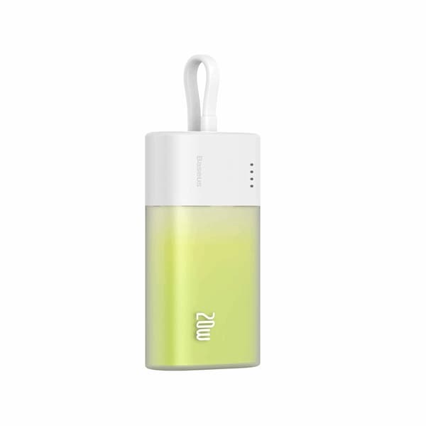 Baseus Powerbank 5200mAh Popsicle 20W - Vit/Grön Grön
