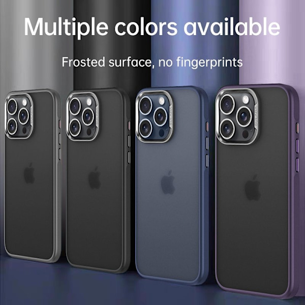 SULADA Mobilskal till iPhone 15 Pro Max PC+TPU Stöttålig Matt Grå