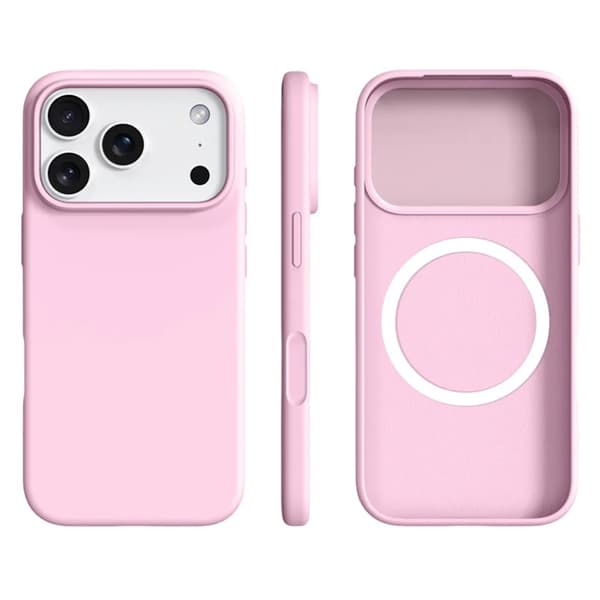 Mobilskal till iPhone 17 Pro Max MagSafe Ultra Thin Silicone - Sakura Rosa Rosa