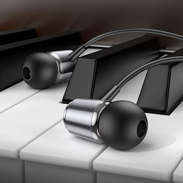Hoco In-Ear Trådbundna Hörlurar Jack 3.5 mm M108 - Grå Grå