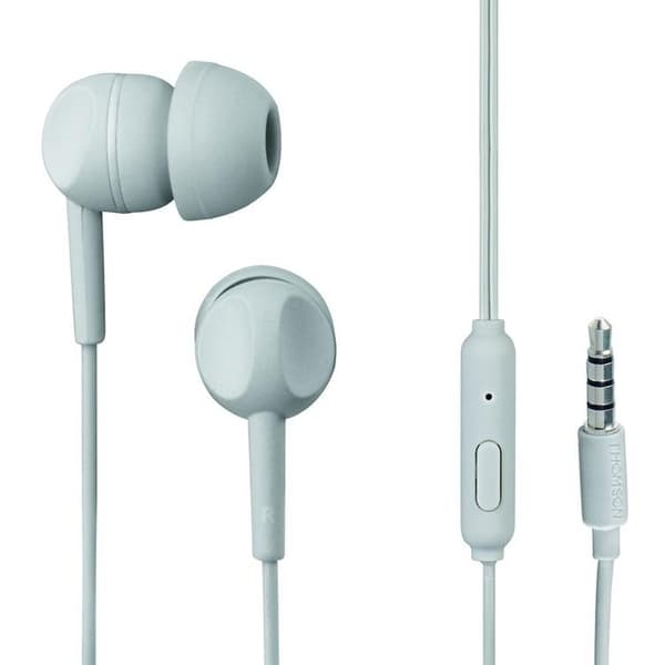 Thomson In-Ear Hörlurar Trådbunden med Mikrofon Jack 3.5 mm - Grå Grå