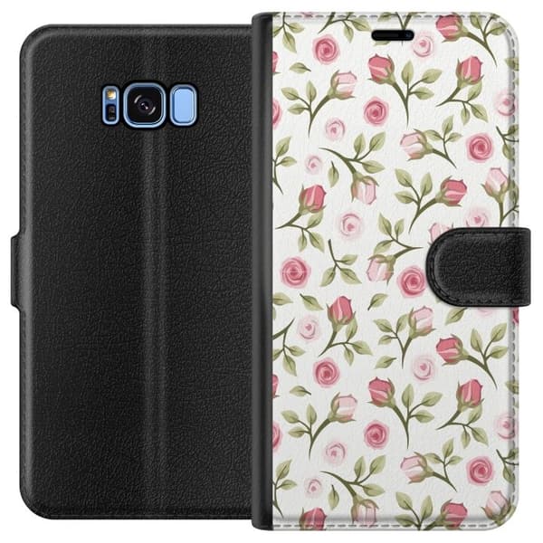 Pungcover til Samsung Galaxy S8 med Blomstret