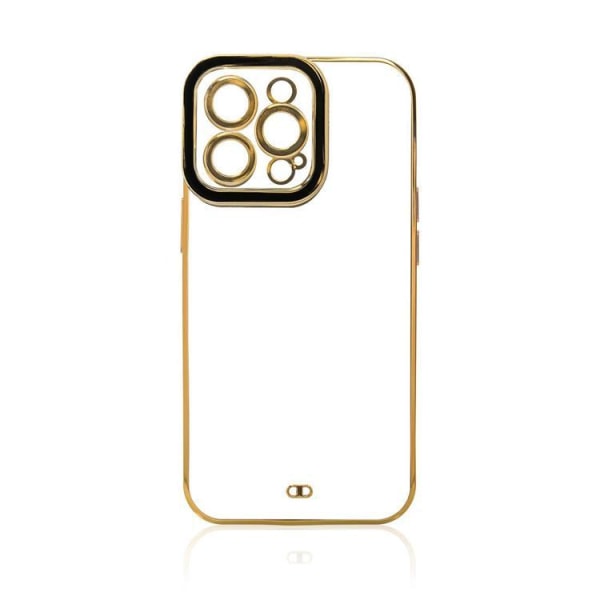 iPhone 12 Pro -kuori Gold Frame - Punainen