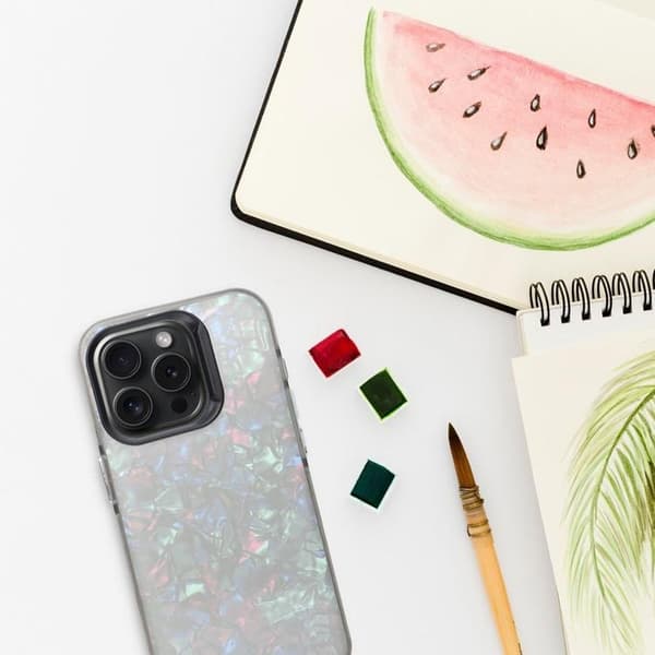 Mobilskal till iPhone 16e Tutti Frutti - Svart Black