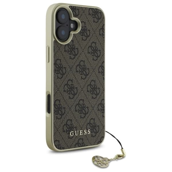 Guess Mobilskal till iPhone 16 Plus 4G Charms Collection - Brun Brun