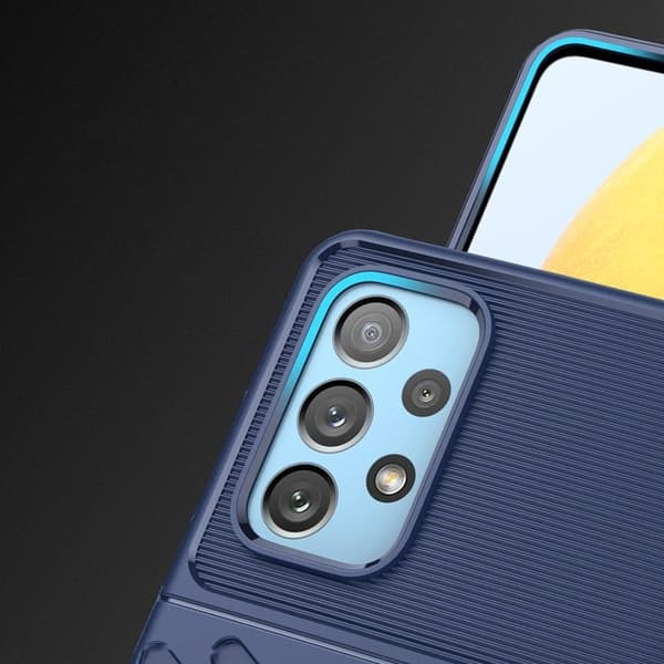 Galaxy A73 Thunder Flexible Skal - Blå Blå