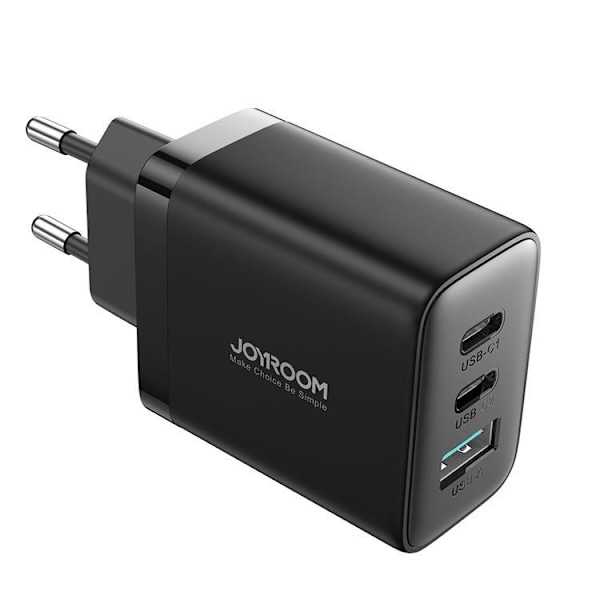 Joyroom Snabbladdare 2x USB-C USB-A 32W - Svart