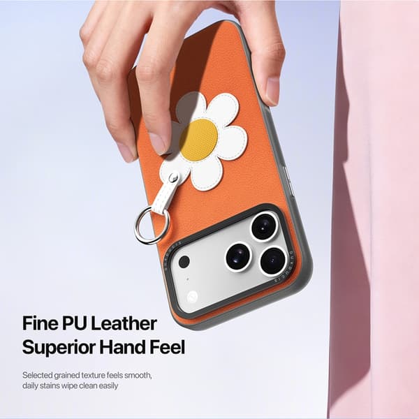 DUX DUCIS Mobilskal till iPhone 17 Pro Max Fingerring/Rem Luvy Series Orange