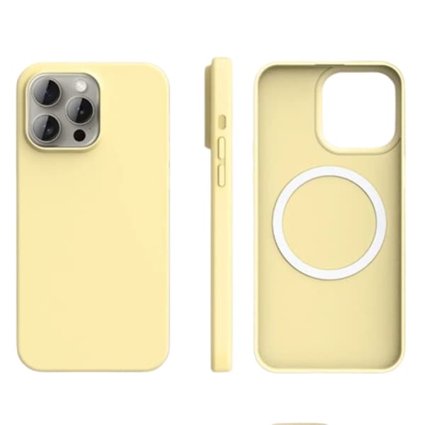 Mobilskal till iPhone 13 Pro MagSafe Ultra Thin Silikon Gul