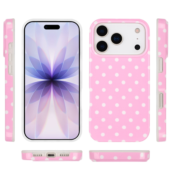 Mobilskal till iPhone 17 Pro Dot Design Imd Tpu Rosa