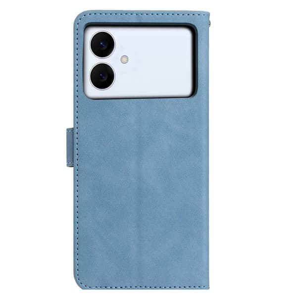 Samsung Galaxy S26 Edge Plånboksfodral Konstläder Ställ - Ljusblå