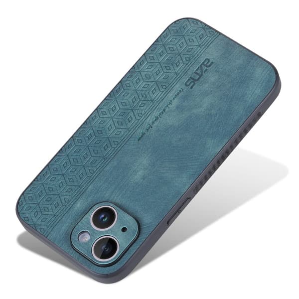 AZNS Mobilskal till iPhone 15 Plus Anti-Scratch PU Läder - Grön