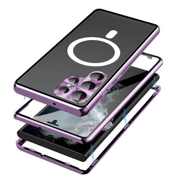 Galaxy S23 Plus Mobilskal Magsafe Magnetic Metall - Svart Svart