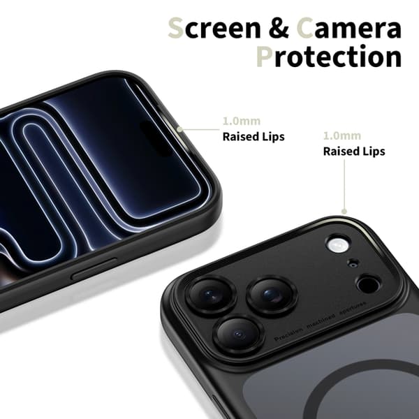 Tech-Protect Telefontaske til iPhone 17 Pro Magsafe Peak - Mat Sort Svart