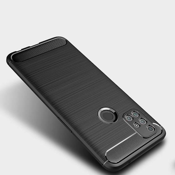 Carbon Fiber Mobilskal till Oneplus Nord N10 5G - Svart Svart