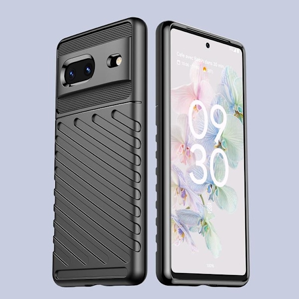 Google Pixel 7 Skal Thunder Flexible Armored - Svart Svart