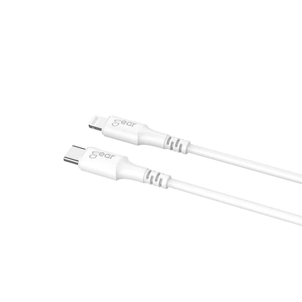 Gear USB-C Till Lightning 0.5m Kabel MFI C94 - Vit Vit