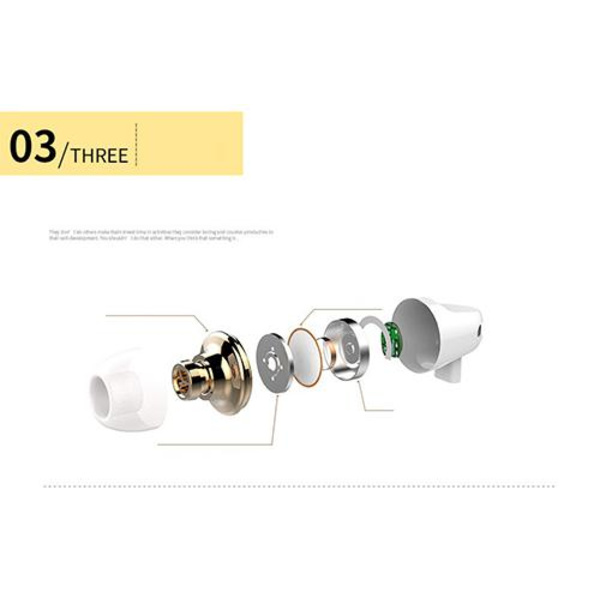 Langsdom JM23 in-ear kuulokkeet handsfreellä - Rose Gold