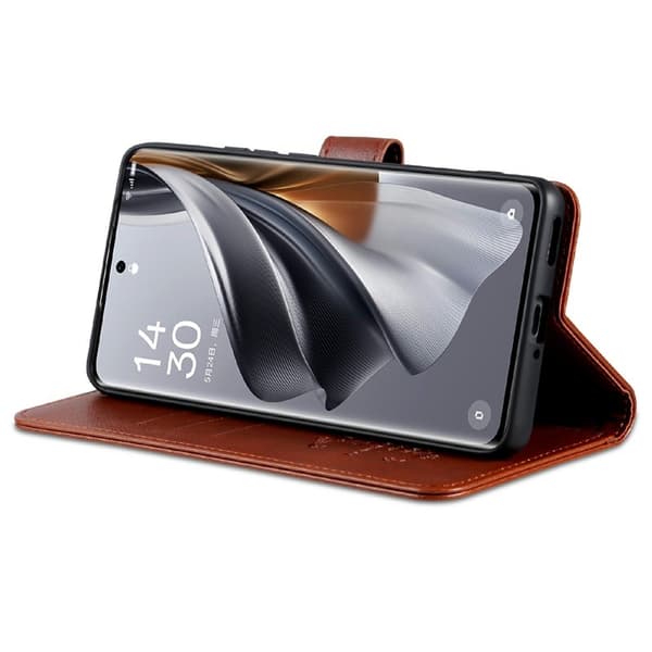 AZNS Xiaomi 14T Plånboksfodral Anti-Scratch Konstläder - Brun
