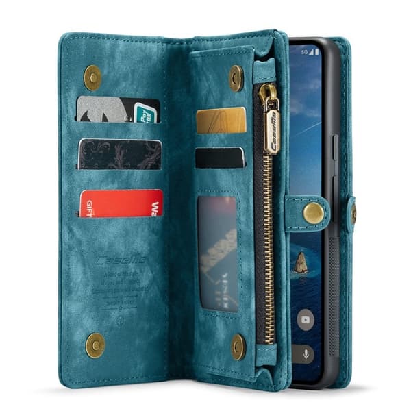CASEME Plånboksfodral Konstläder till Google Pixel 9 Pro XL - Blå