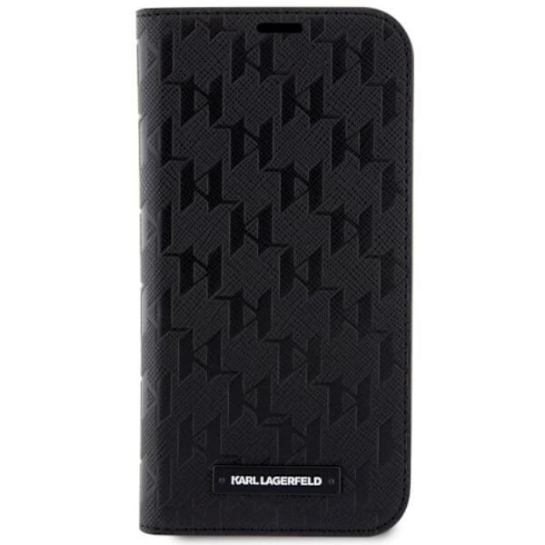 Karl Lagerfeld iPhone 14 Pro Max Plånboksfodral Monogram Svart Svart