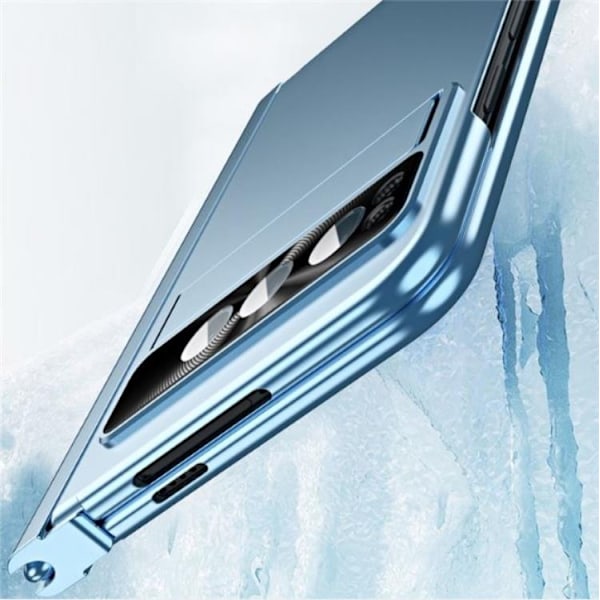 Google Pixel Fold Mobilskal Electroplating Kickstand - Silver