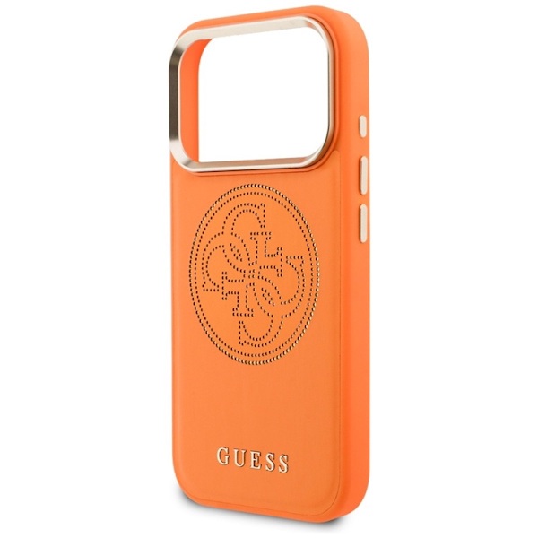 Guess Mobilskal För iPhone 17 Pro MagSafe Perforated 4G - Orange