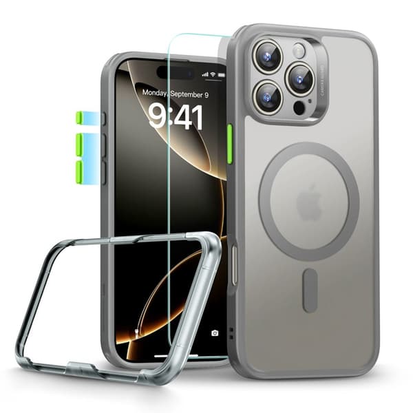 ESR Telefontaske til iPhone 16 Pro Max Magsafe Classic Pro Sæt Halolock - Grå Grå