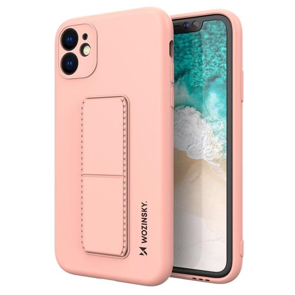 Wozinsky Kickstand Silicone Skal iPhone 11 Pro Max- Rosa Pink