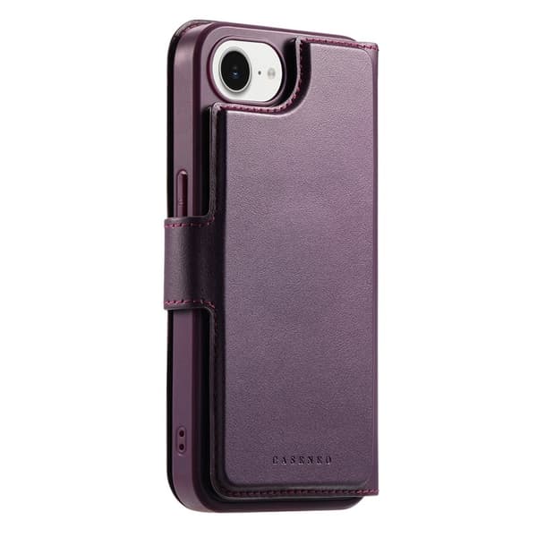 CASENEO iPhone 16e Plånboksfodral Konstläder - Lila