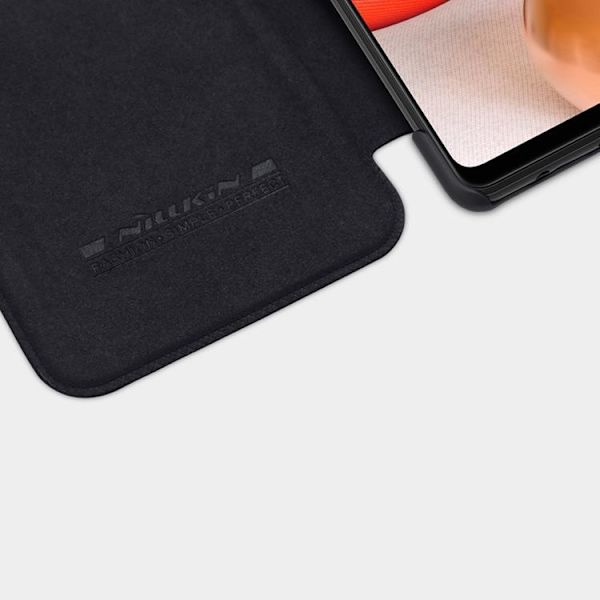 Nillkin Qin Läder Fodral Samsung Galaxy A42 5G - Svart Svart