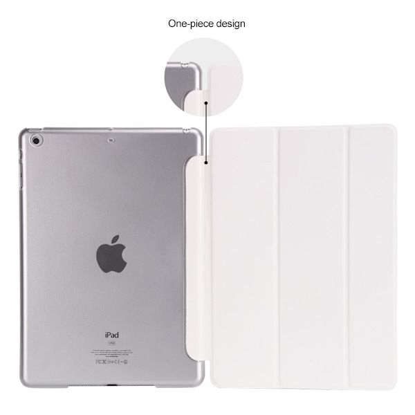 Tri-fold fodral till iPad 9.7 2017. Vit Vit