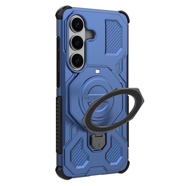 Mobilskal till Galaxy S26/S26 Pro Rotating Metal Kickstand - Mörkblå Blå