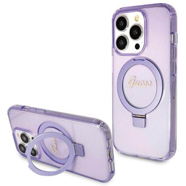 Guess Mobilskal till iPhone 14 Pro Magsafe Script Glitter