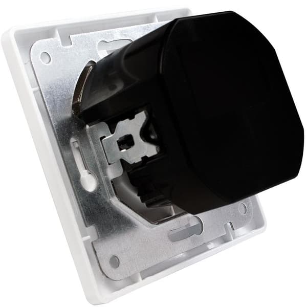 LogiLink Vägguttag 230V med 2xUSB 2.1A Vit